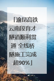 渝昆高铁云南段育才隧道顺利贯通 全线桥隧施工完成超90%
